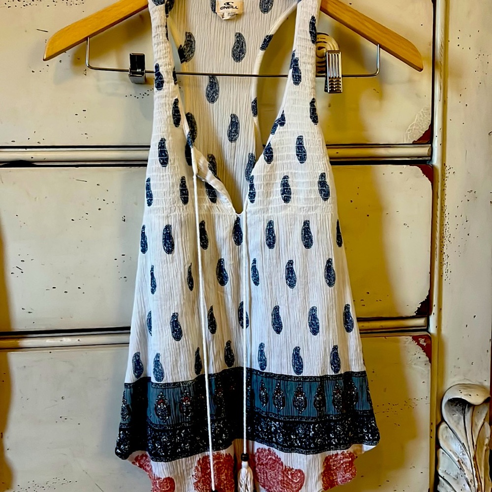 Oneill tank with Tassels great condition, boho